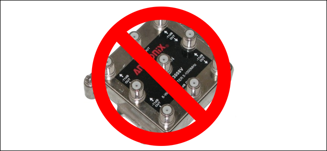 Схема разветвления кабельного соединения с несколькими сплиттерами