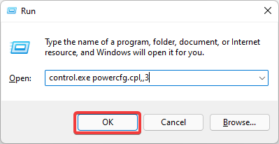 Type the following then hit OK.
