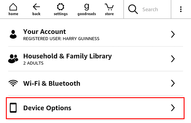 kindle device options