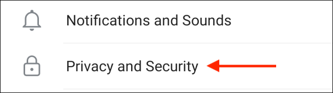Перейдите в Конфиденциальность и безопасность на Android