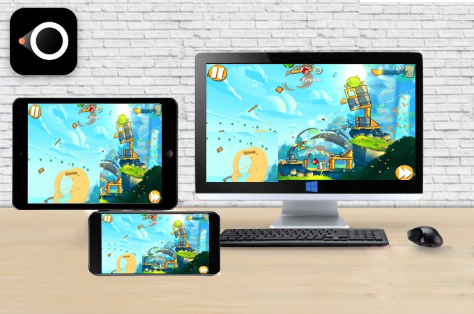 Ilustración de LetsView conectando móvil a PC