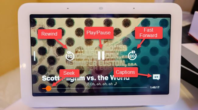 netflix on screen options
