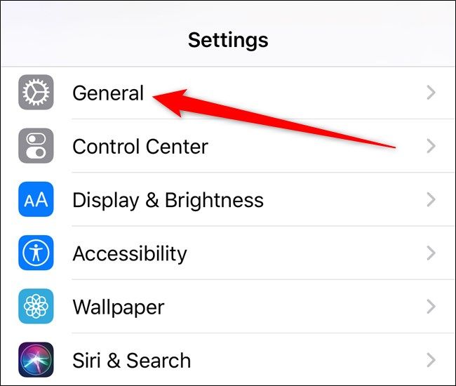 Apple iPhone Tap General Option