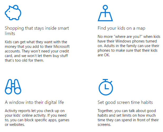 Обновлённые функции семейного контроля Microsoft на Windows 10