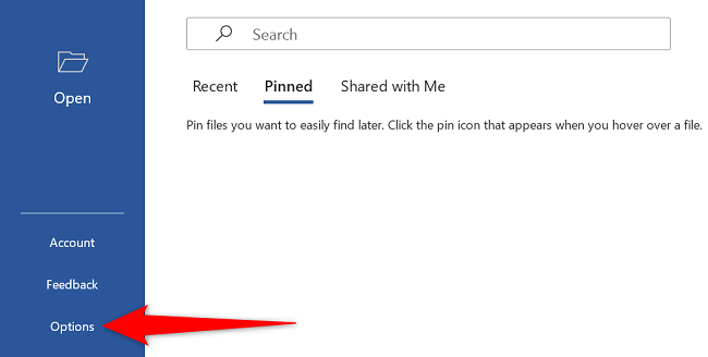 Пункт Параметры (Options) в Microsoft Word
