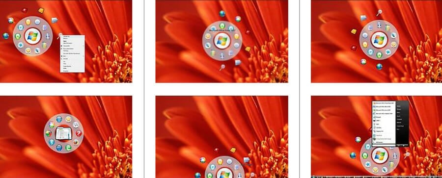 Круглая док-панель Circle Dock с вращающимися иконками