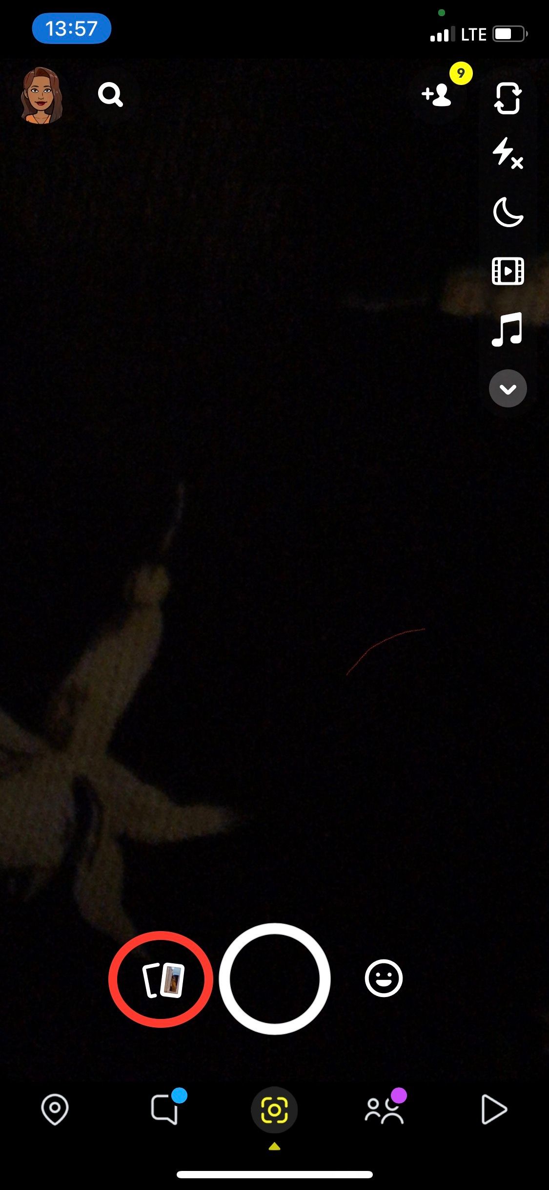 Библиотека Memories в Snapchat