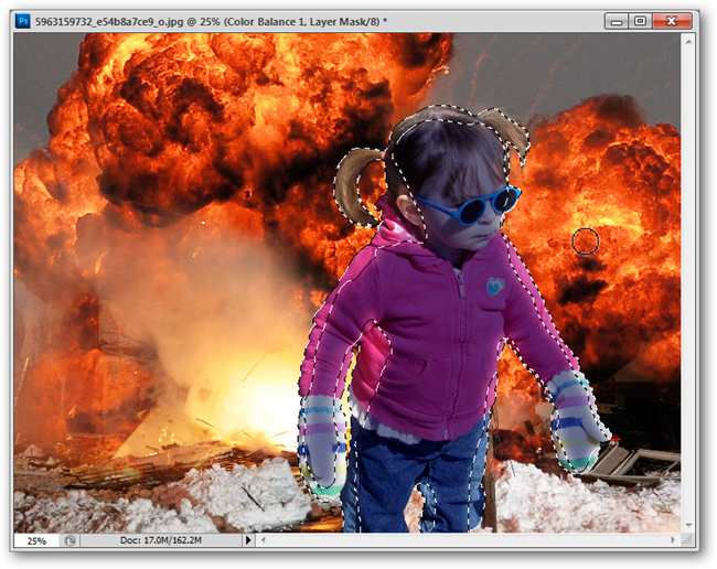 Подкрашивание бликов тёплыми цветами