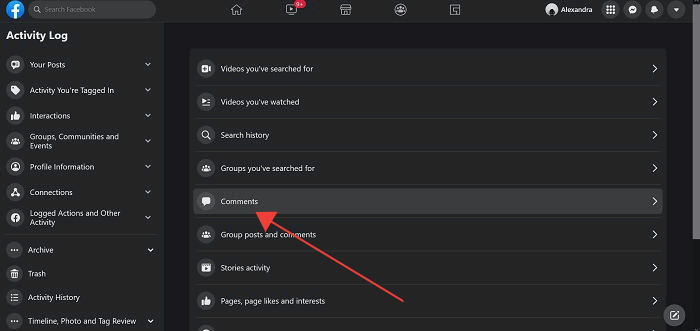 Delete Facebook Comments Desktop Comments