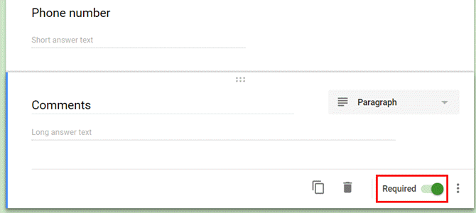 Настройки проверки правильности ввода