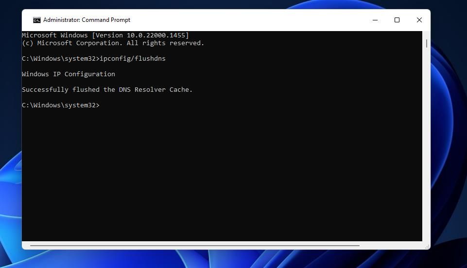 Команда очистки DNS