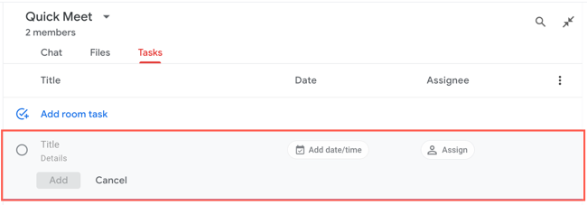 Окно добавления задачи: поля заголовка, описания и срока