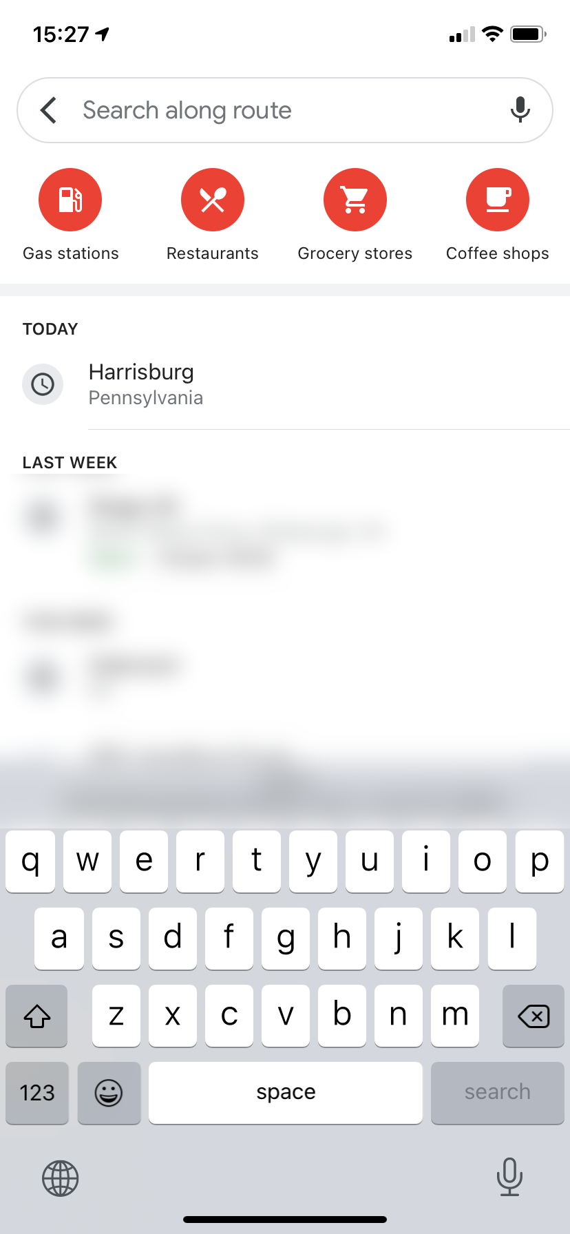 Google Maps: выбор заправки как остановки на маршруте