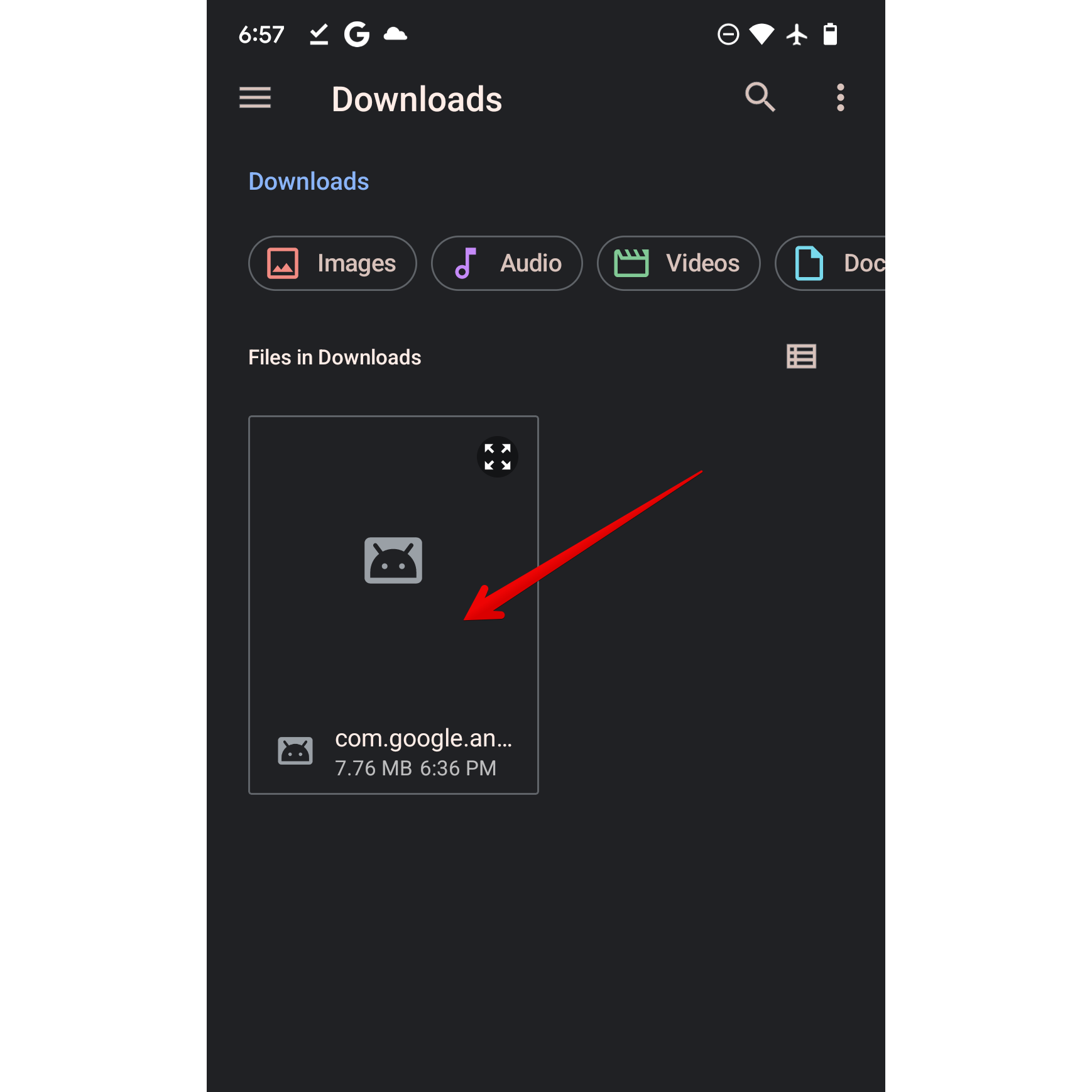 Экран выбора файла: подсказка выбрать APK Pixel Watch Faces