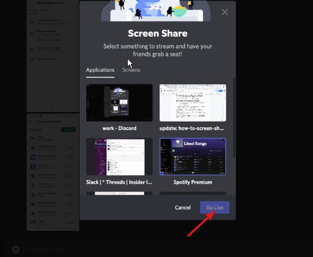 Выбор окна для трансляции на macOS