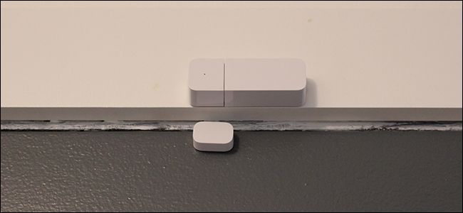 Установка датчика двери/окна на раму