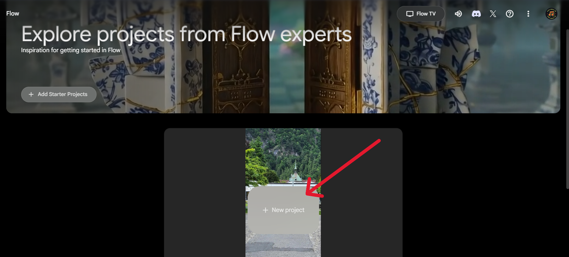 Фейковый кадр дрона в Google Flow