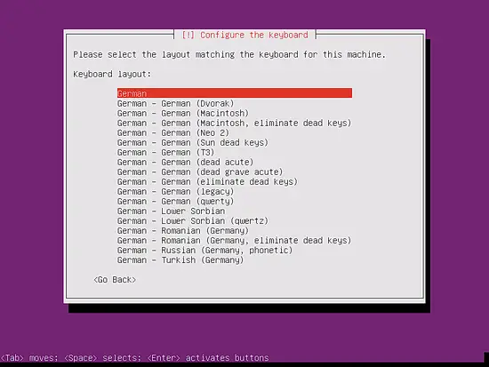 Выбор конкретной раскладки клавиатуры из списка