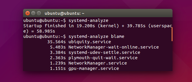 Анализ загрузки systemd-analyze