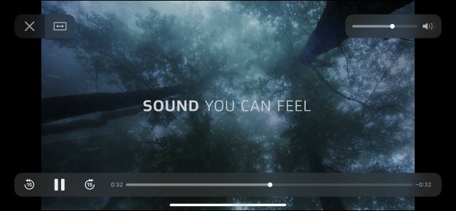 Пример демонстрационного ролика Dolby Atmos на iPhone