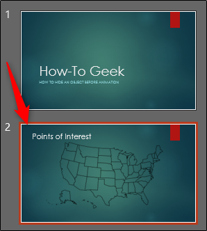Миниатюра слайда в панели навигации PowerPoint