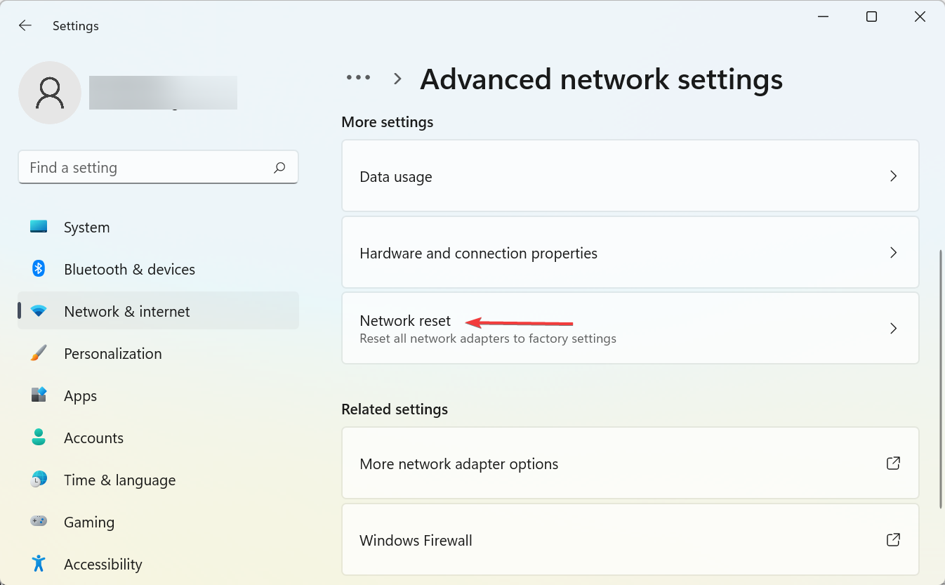 Сброс сети для исправления отсутствия кнопок Gmail
