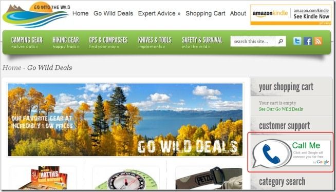 Как добавить Google Call Widget на сайт