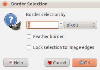 Выделение границы в 1 пиксель вокруг пузыря