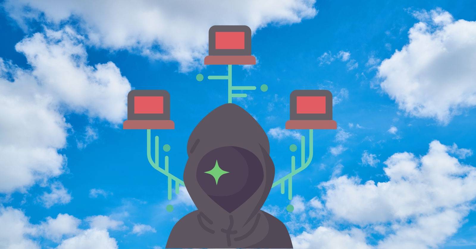 Злоумышленник, пытающийся проникнуть в облачную платформу