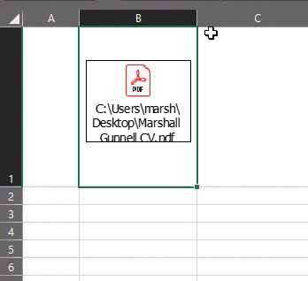 Изменение размера объекта PDF в листе