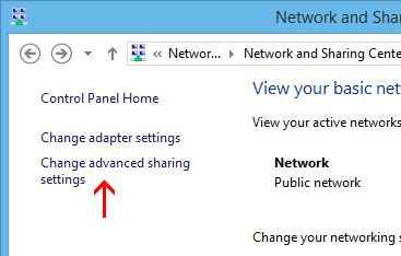 Настройки обмена в Windows