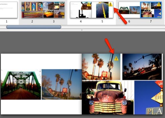 Предупреждение о низком разрешении в iPhoto