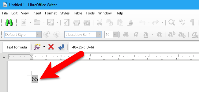 Калькулятор в LibreOffice Writer: быстро и просто