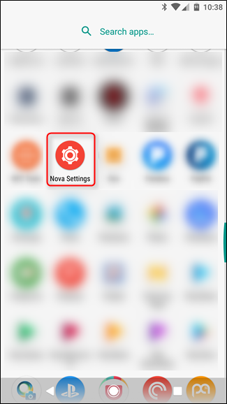 Скриншот настроек Nova Launcher