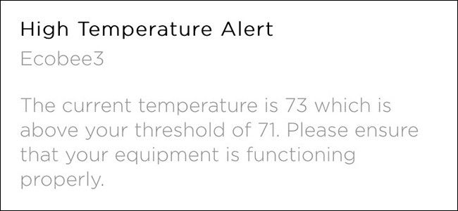 Как настроить уведомления Ecobee при проблемах с HVAC