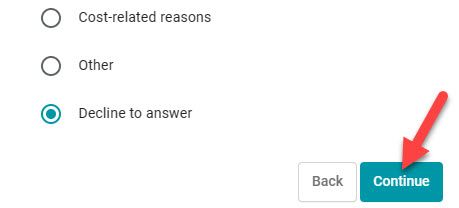 Подтверждение отмены подписки в браузере.