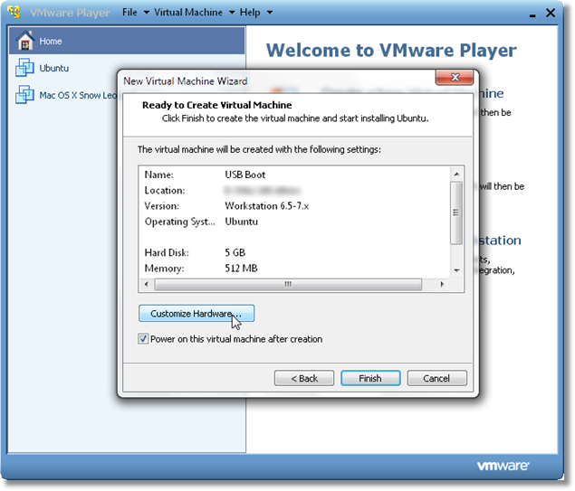 Настройки USB-контроллера в VMware