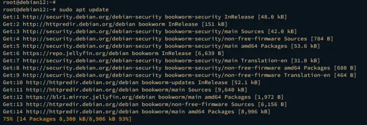 Обновление индекса репозиториев