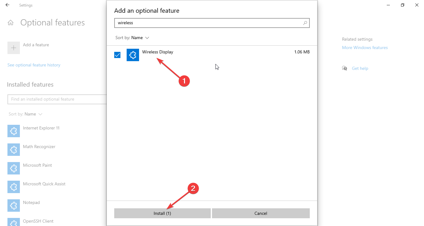 Загрузка Wireless Display