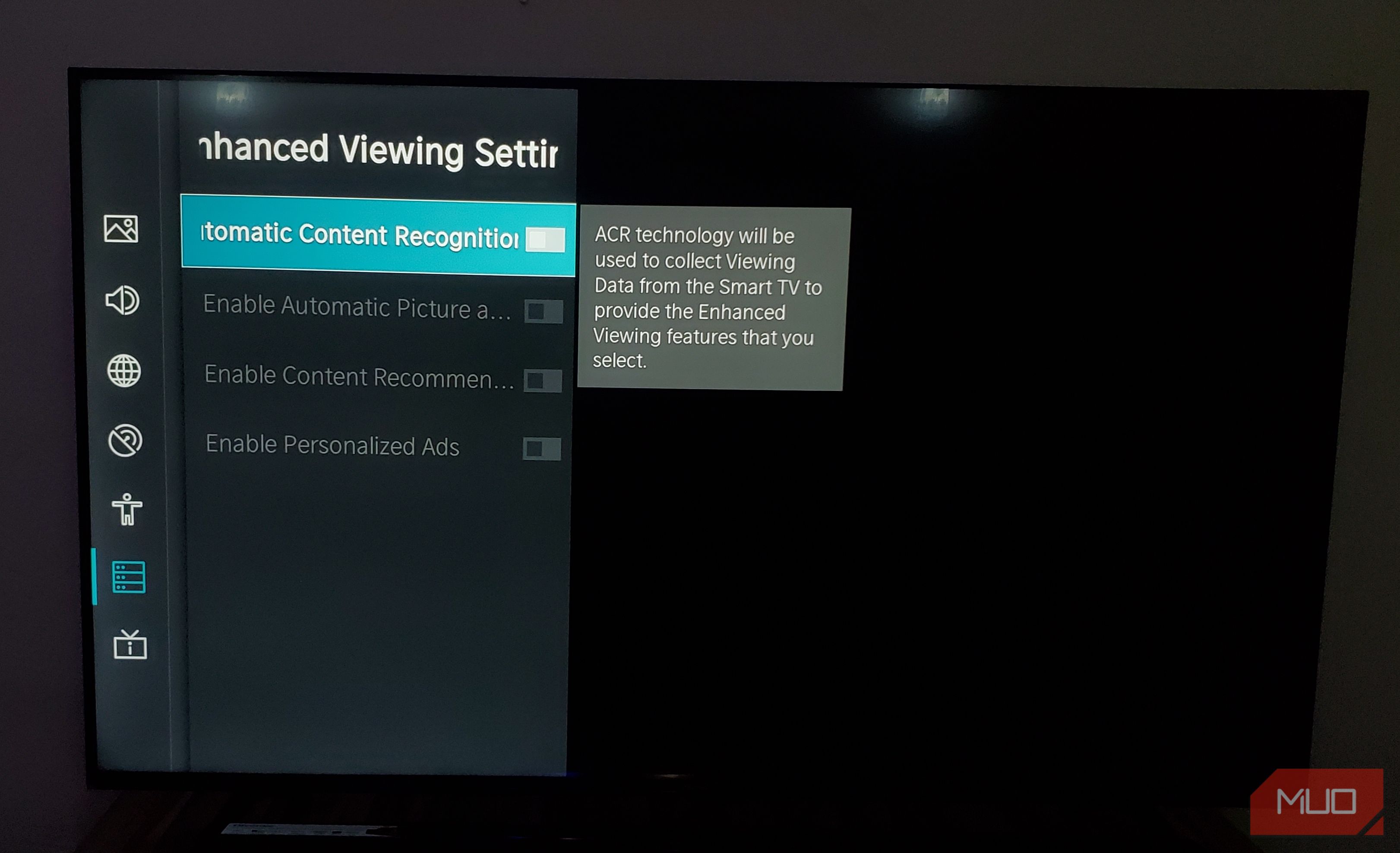Отключение распознавания контента на телевизоре Hisense