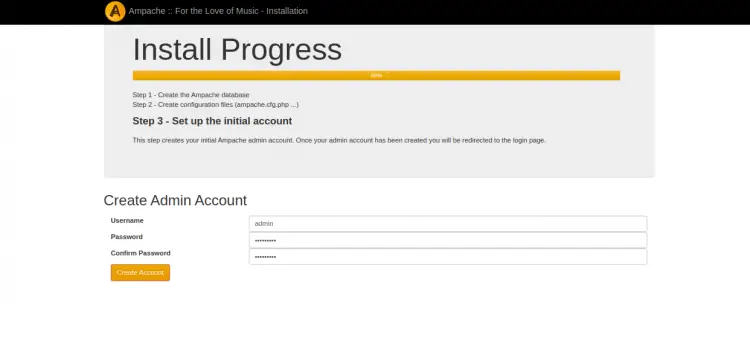 Регистрация администратора