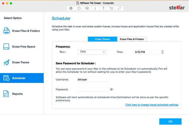 Scheduler per pianificare cancellazioni automatiche