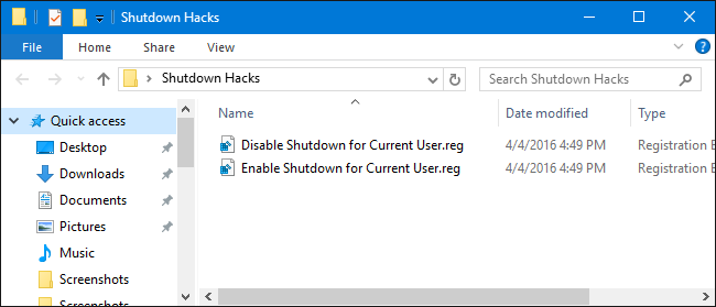 Иконки реестровых хаков в ZIP-файле