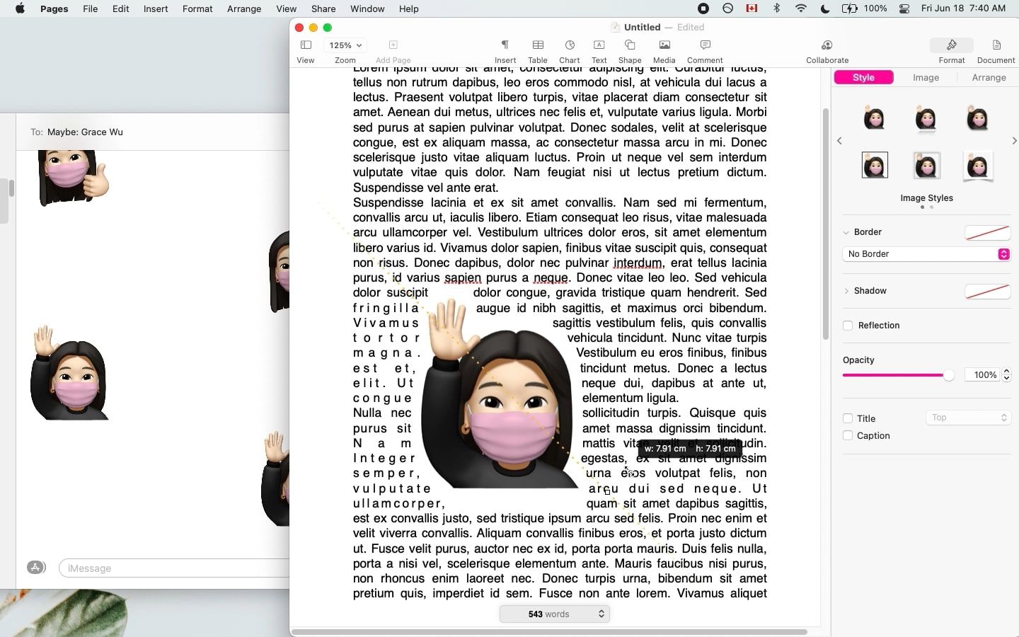 memoji в pages