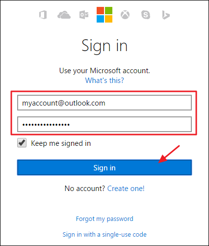 Навигация страницы учётной записи Microsoft с выделенной ссылкой «Ваши данные»