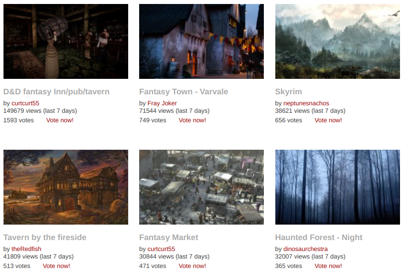 Скриншот Ambient Mixer — миксы сообщества