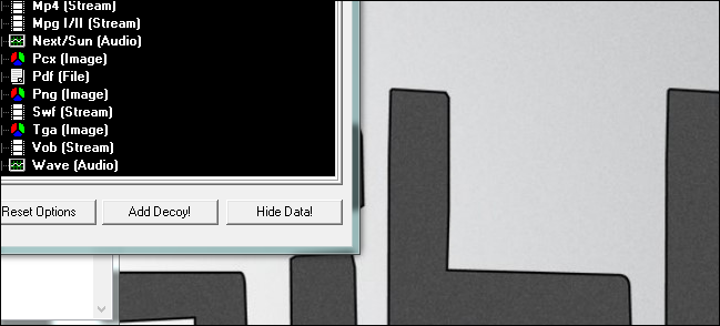Диалог сохранения созданного контейнера с встраиваемыми данными