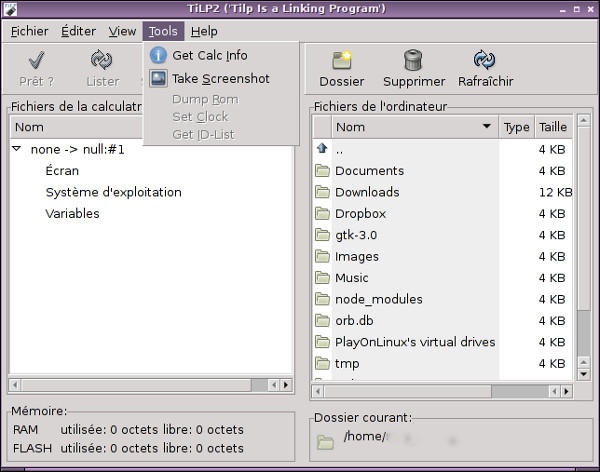 Эмуляторы TI на Linux: TilEm и TiEmu