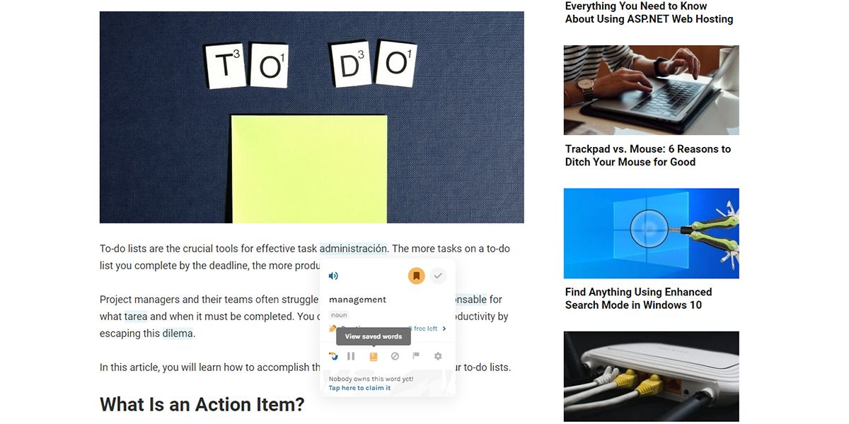 A visual showing how to access the Toucan dictionary