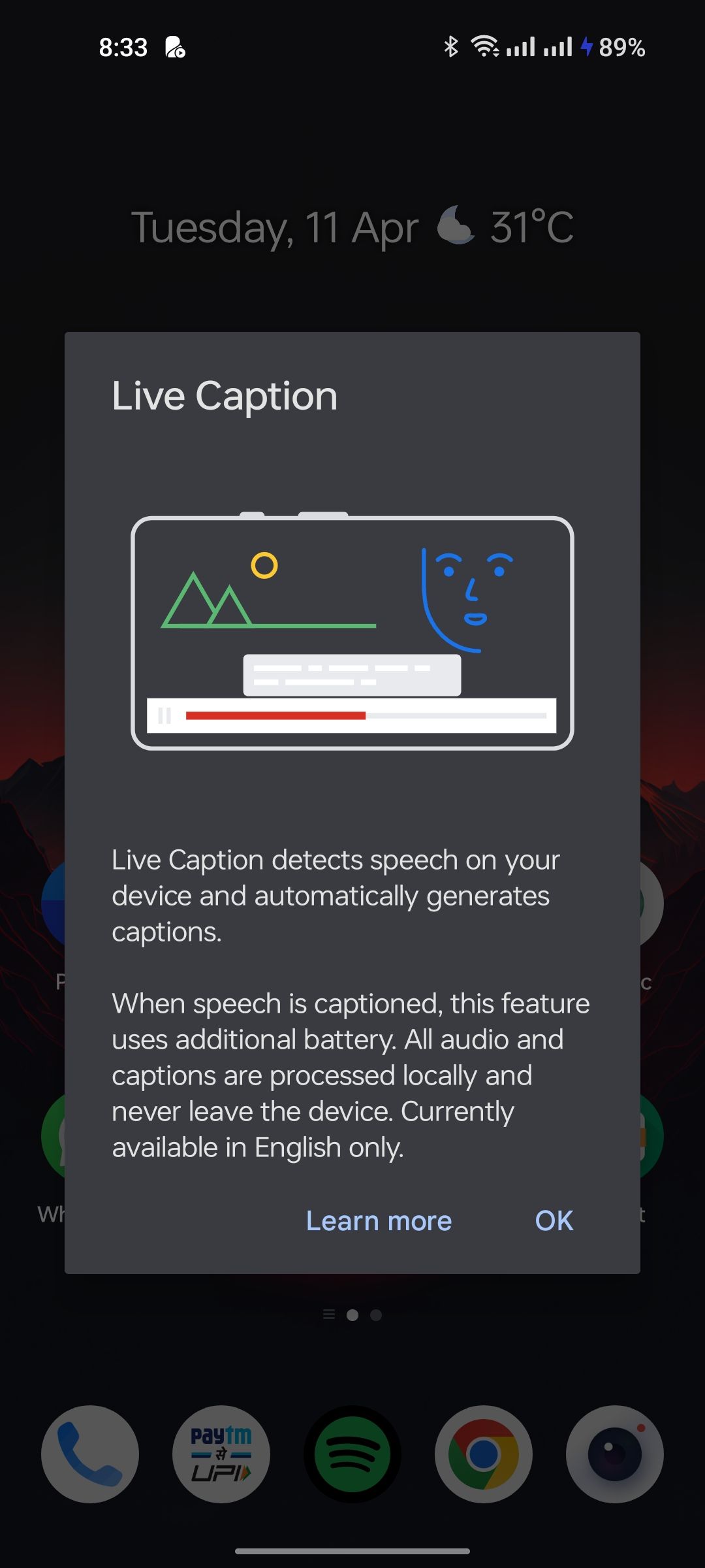 Первое демо: как использовать Live Caption